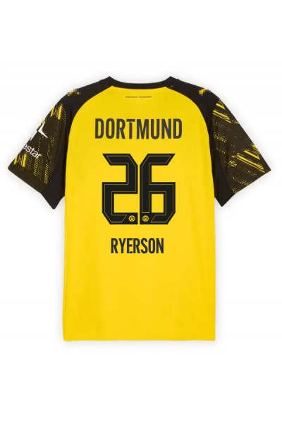 Borussia Dortmund Julian Ryerson #26 Jalkapallovaatteet Kotipaita 2025-26 Lyhythihainen Borussia Dortmund Julian Ryerson #26 Jalkapallovaatteet Kotipaita 2025-26 Lyhythihainen